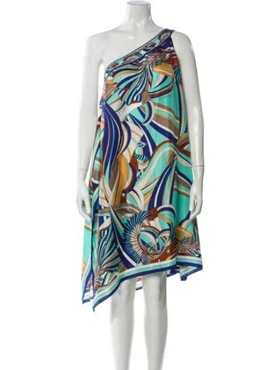 Pre-owned Camilla Silk Knee-length Dress In Multi
