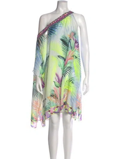 Pre-owned Camilla Silk Knee-length Dress W/ Tags In Green