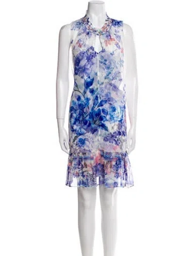 Pre-owned Camilla Silk Knee-length Dress W/ Tags In White