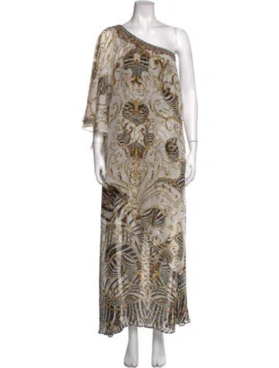 Pre-owned Camilla Silk Long Dress In Black