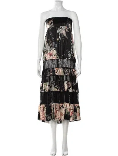 Pre-owned Camilla Silk Long Dress In Blue