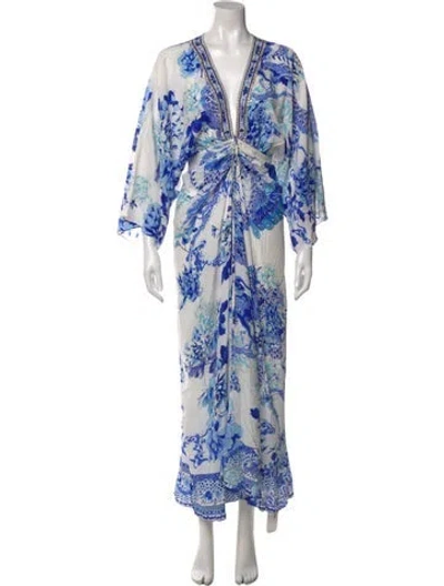 Pre-owned Camilla Silk Long Dress In Multi