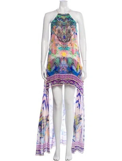 Pre-owned Camilla Silk Long Dress In Multi