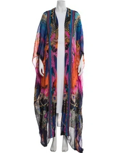 Pre-owned Camilla Silk Long Dress In Multicolor