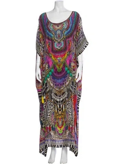Pre-owned Camilla Silk Long Dress In Purple