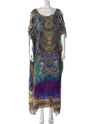 Pre-owned Camilla Silk Long Dress W/ Tags