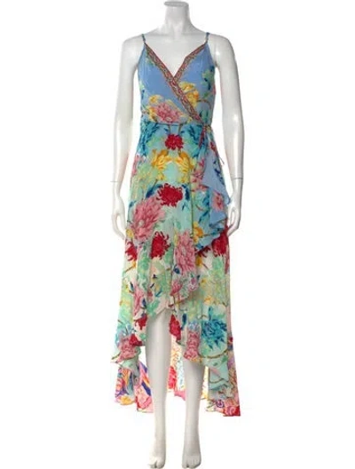 Pre-owned Camilla Silk Long Dress W/ Tags
