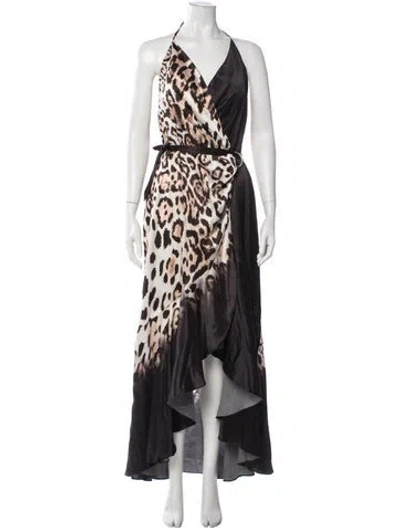 Pre-owned Camilla Silk Long Dress W/ Tags In Black