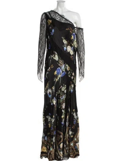 Pre-owned Camilla Silk Long Dress W/ Tags In Black