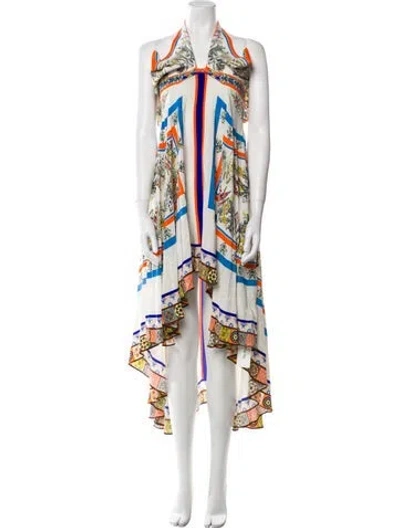 Pre-owned Camilla Silk Long Dress W/ Tags In Multi