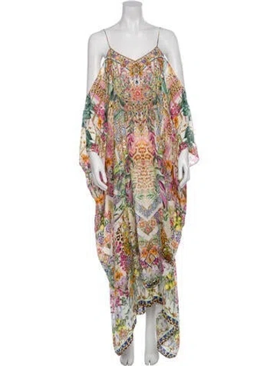 Pre-owned Camilla Silk Long Dress W/ Tags In Pink