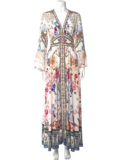 Pre-owned Camilla Silk Long Dress W/ Tags In Pink