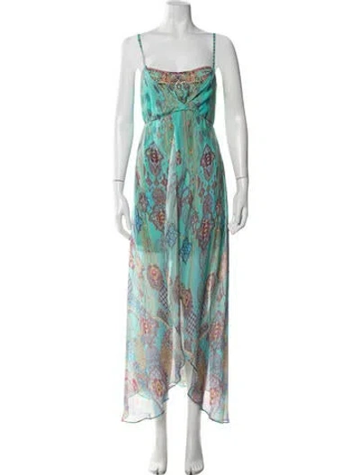 Pre-owned Camilla Silk Long Dress W/ Tags In Pink