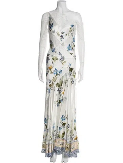 Pre-owned Camilla Silk Long Dress In White