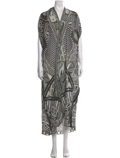 Pre-owned Camilla Silk Long Dress In White