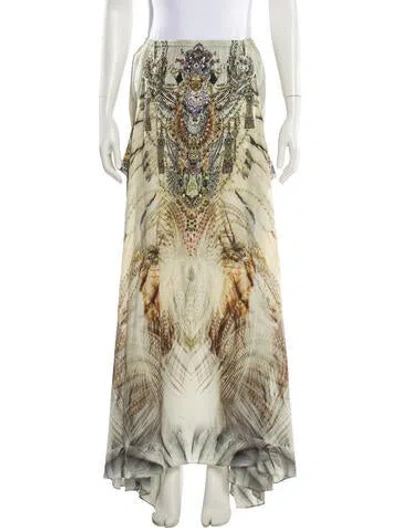 Pre-owned Camilla Silk Long Skirt In Multi