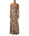Camilla Silk Maxi Slip Dress In Multi