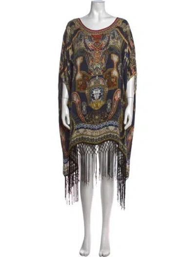 Pre-owned Camilla Silk Midi Length Dress In Multicolor