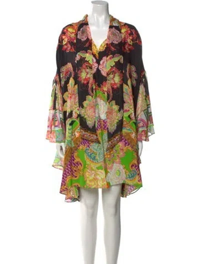 Pre-owned Camilla Silk Midi Length Dress In Pink