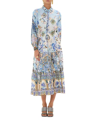 Camilla Tiered Long Shirt Dress Al Manial Palace Memoirs