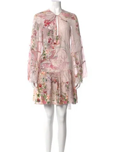 Pre-owned Camilla Silk Mini Dress In Multi