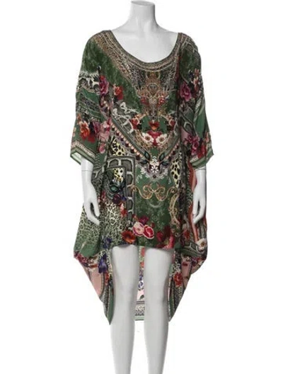 Pre-owned Camilla Silk Mini Dress In Multi