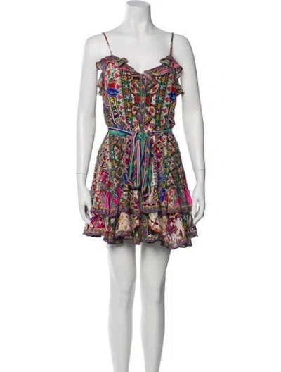 Pre-owned Camilla Silk Mini Dress In Pink