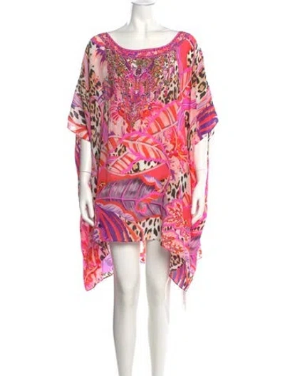 Pre-owned Camilla Silk Mini Dress In Pink