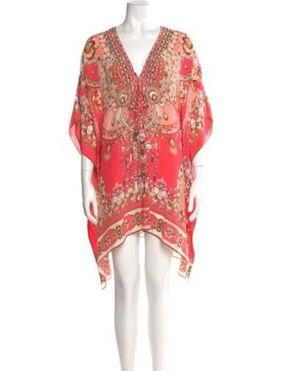 Pre-owned Camilla Silk Mini Dress In Pink