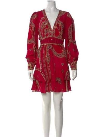Pre-owned Camilla Silk Mini Dress In Pink