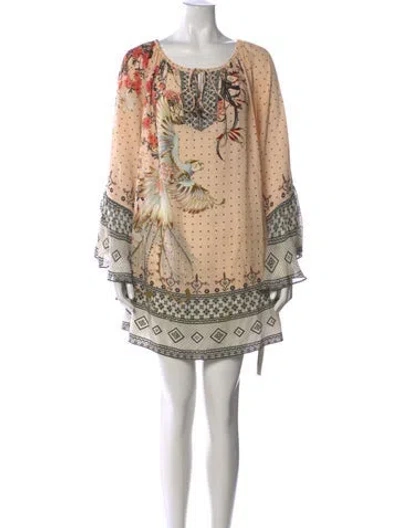 Pre-owned Camilla Silk Mini Dress In Pink