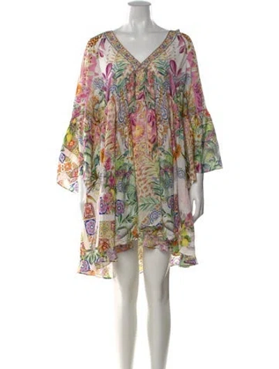 Pre-owned Camilla Silk Mini Dress In Pink