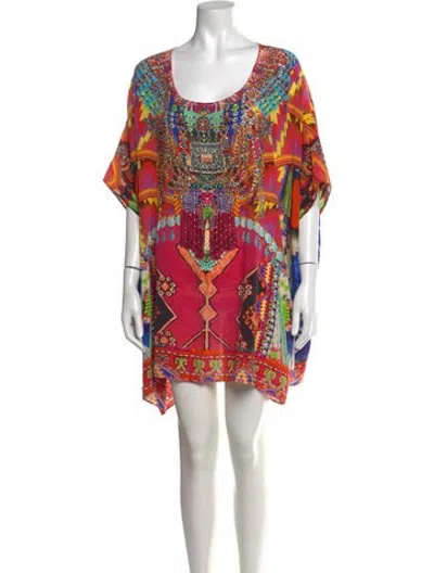 Pre-owned Camilla Silk Mini Dress In Pink