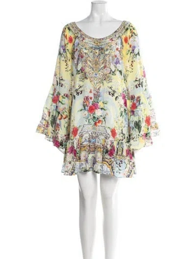 Pre-owned Camilla Silk Mini Dress W/ Tags In Green