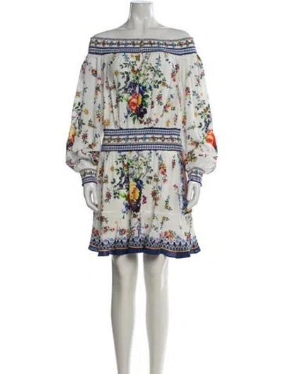 Pre-owned Camilla Silk Mini Dress W/ Tags In Neutral