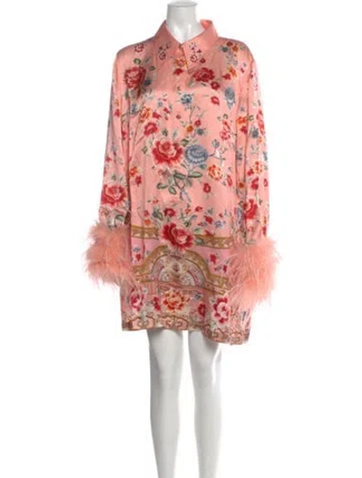 Pre-owned Camilla Silk Mini Dress W/ Tags In Pink
