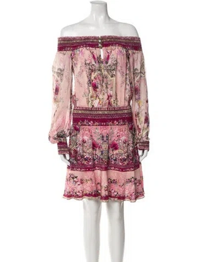 Pre-owned Camilla Silk Mini Dress W/ Tags In Purple