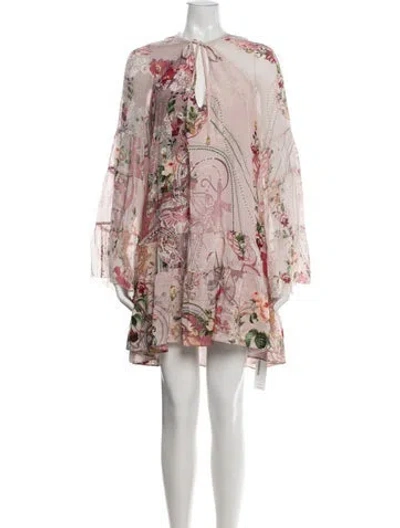 Pre-owned Camilla Silk Mini Dress W/ Tags In White