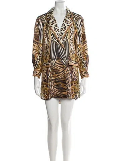 Pre-owned Camilla Silk Mini Dress In White