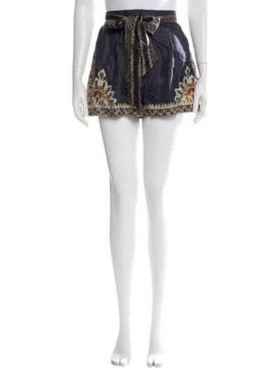Pre-owned Camilla Silk Mini Shorts In Black
