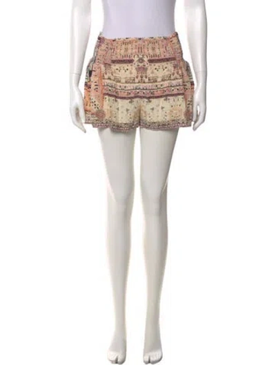 Pre-owned Camilla Silk Mini Shorts In Blue