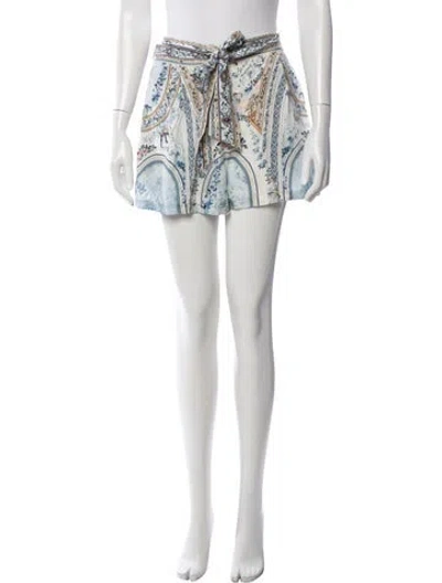 Pre-owned Camilla Silk Mini Shorts In Green