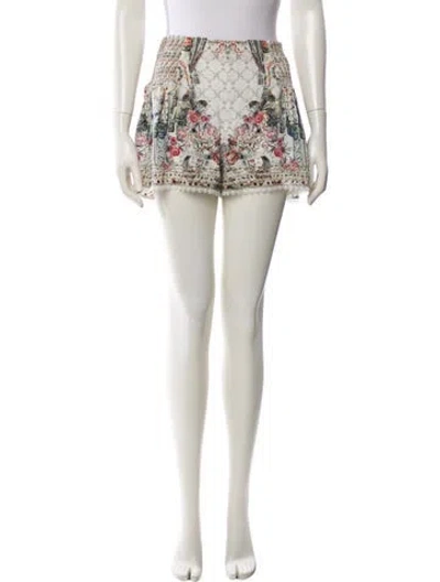 Pre-owned Camilla Silk Mini Shorts In Multi