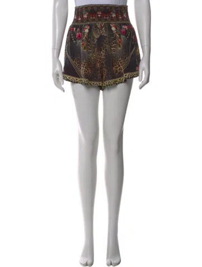 Pre-owned Camilla Silk Mini Shorts In Neutral