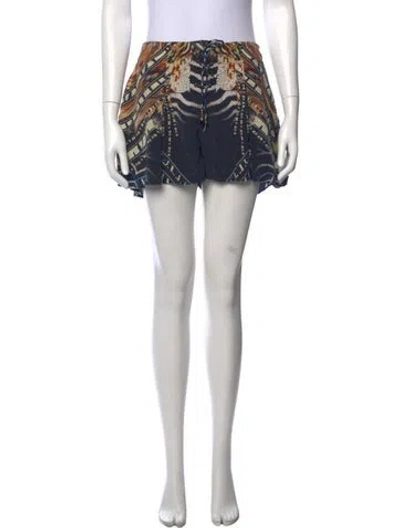 Pre-owned Camilla Silk Mini Shorts In Neutral