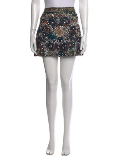 Pre-owned Camilla Silk Mini Skirt In Black