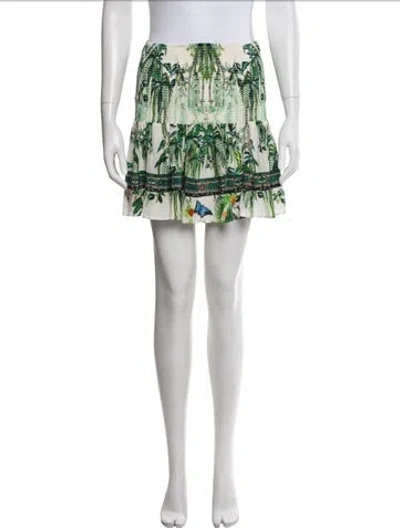 Pre-owned Camilla Silk Mini Skirt In Multi