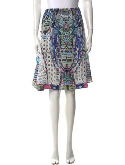Pre-owned Camilla Silk Mini Skirt In Multi