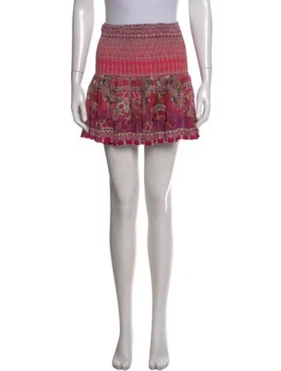 Pre-owned Camilla Silk Mini Skirt In Pink
