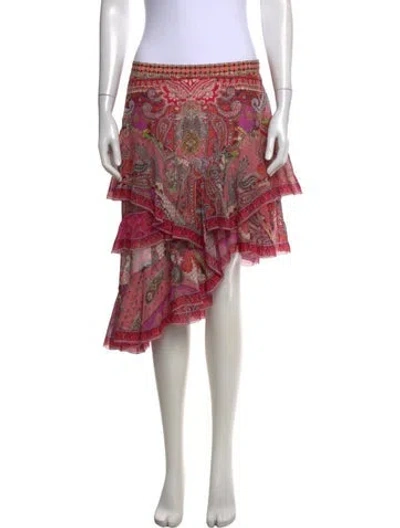 Pre-owned Camilla Silk Mini Skirt In Pink